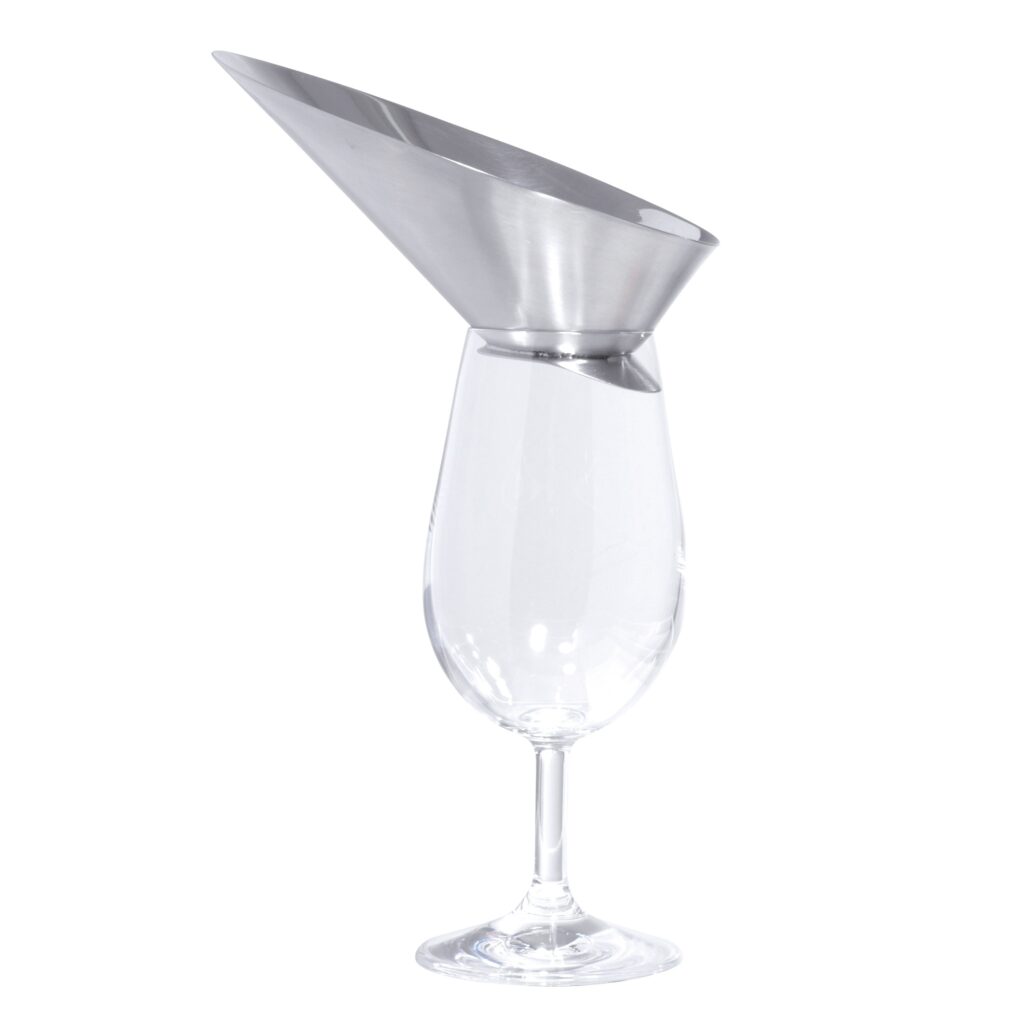 Wine aerator for glass