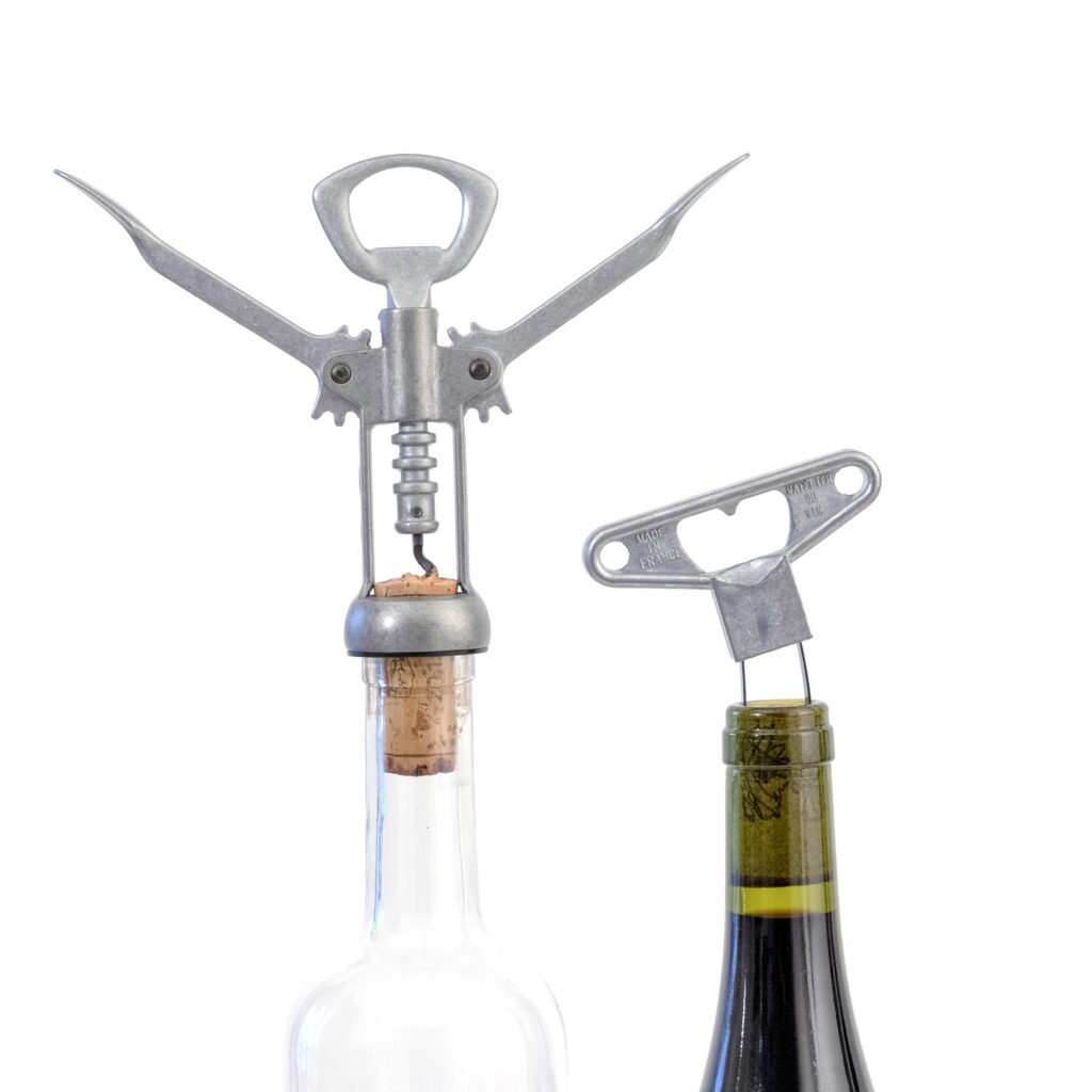 The De Gaule lever corkscrew and The Twin bladed corkscrew